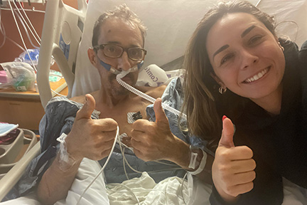 Eduardo spent a month in the hospital after undergoing surgery