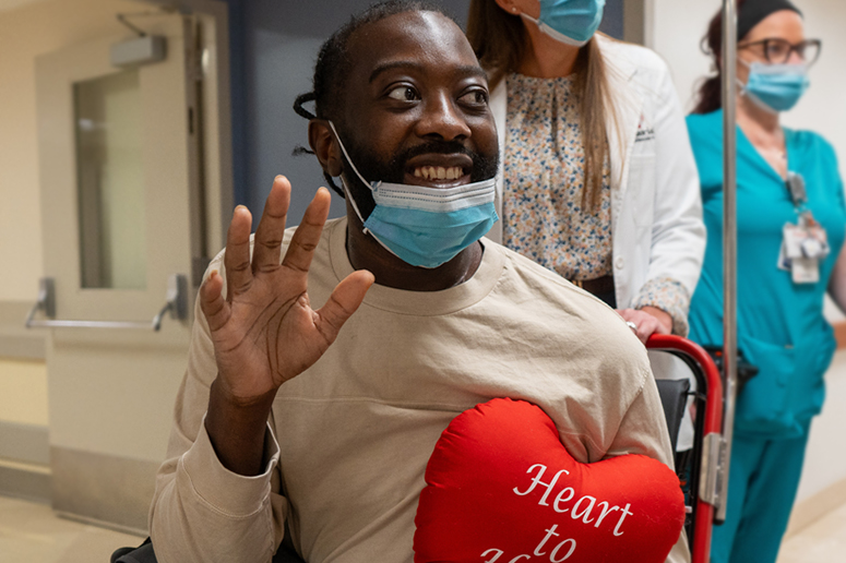 Chevon after heart surgery.