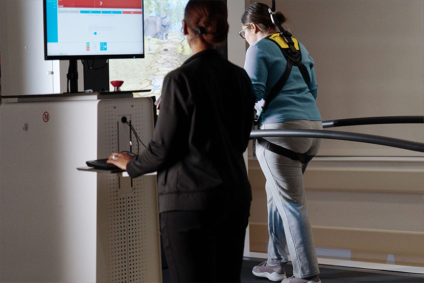 Patient in rehabilitation